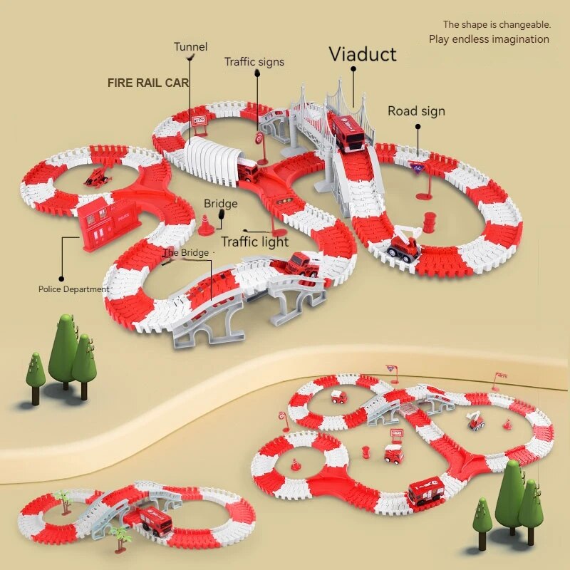 Fire Engine Track Assembling C - огляд і ціна Model Kit Train