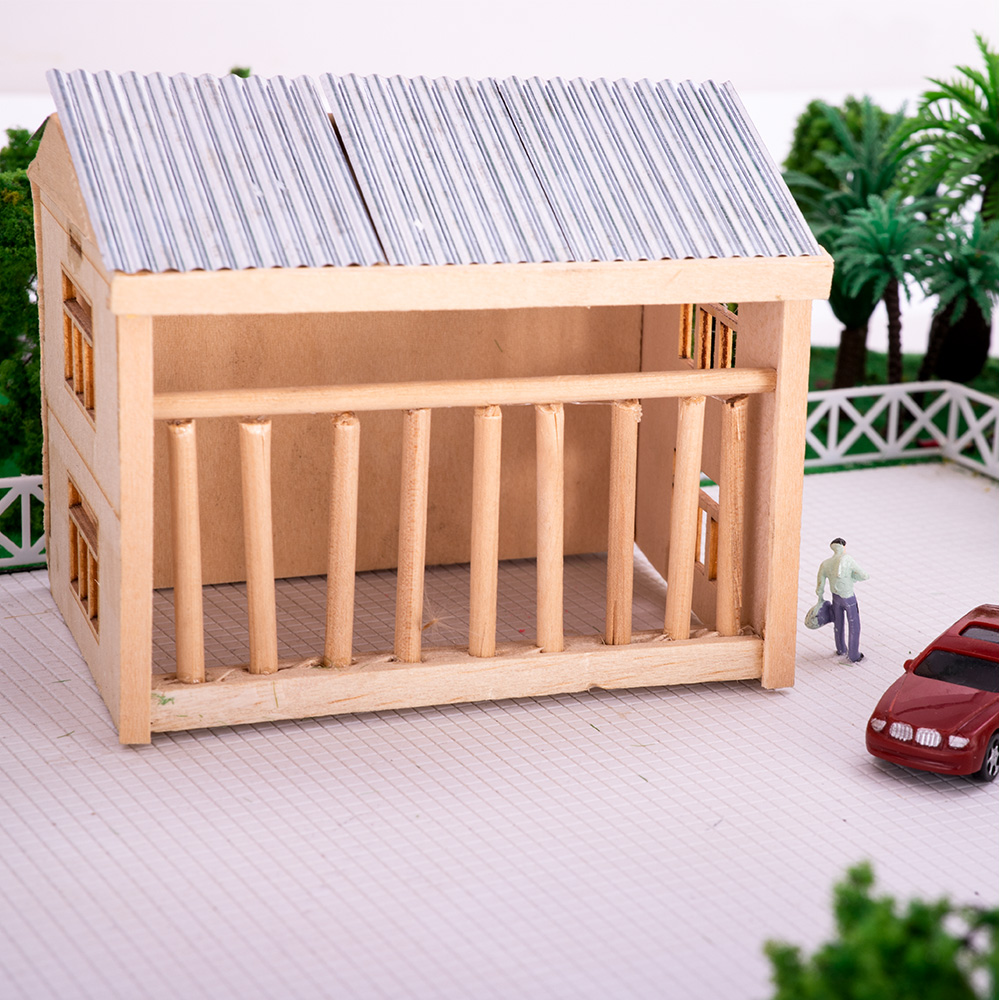 8PCS 1:35 Corrugated  Tile Wal - огляд і ціна Model Kit Wall E