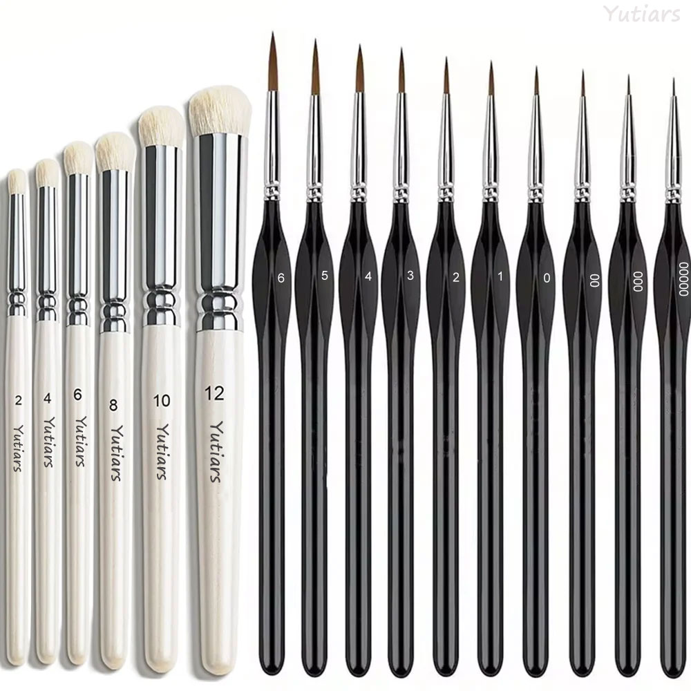 Miniature Paint Brushes Drybru - огляд і ціна Model Kit Acrylic Paint