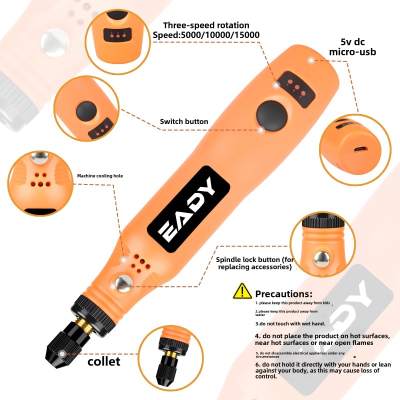 USB Cordless Rotary Tool Kit – - огляд і ціна Model Kit Store