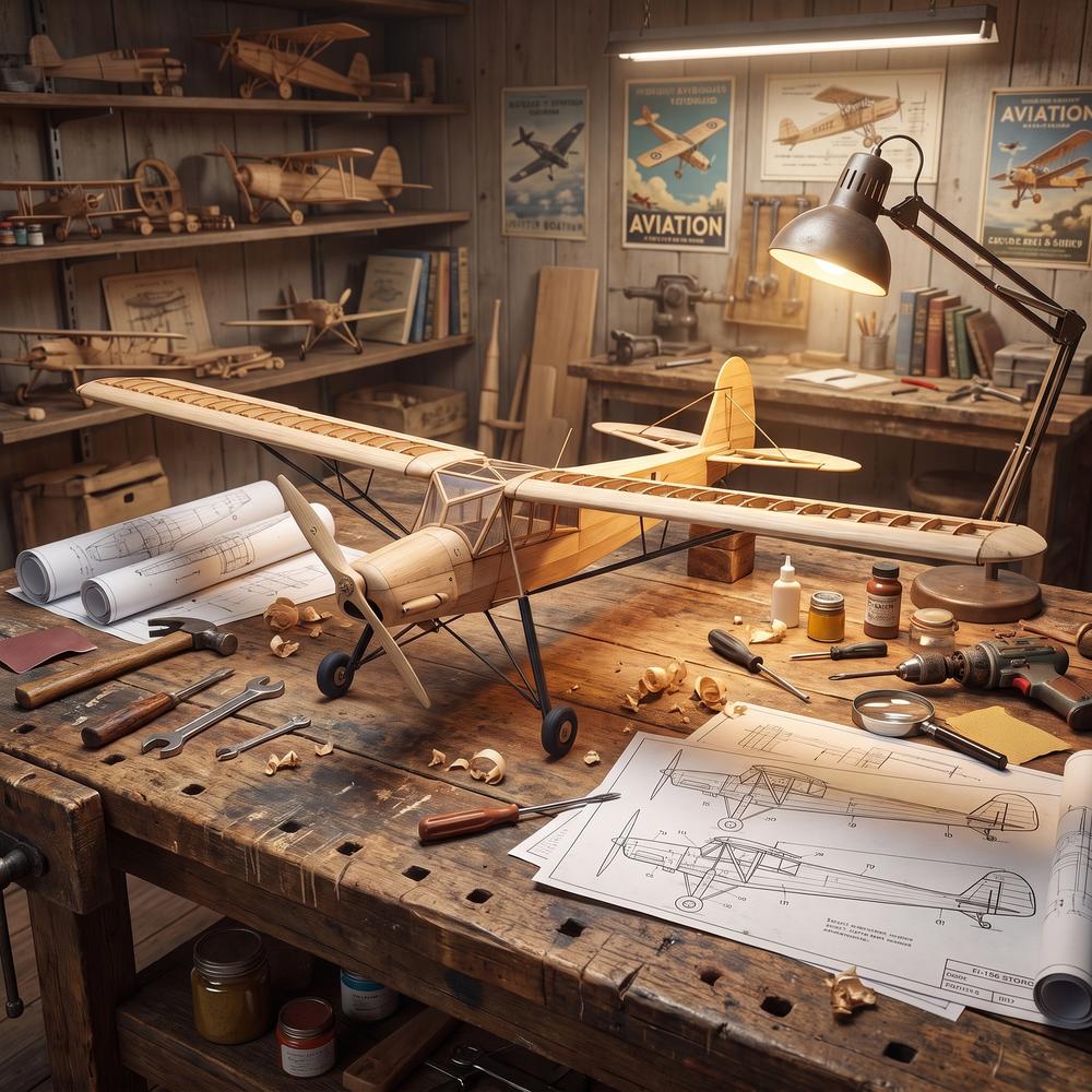 FI-156 500mm Vintage Balsa Woo - огляд і ціна Model Kit Store