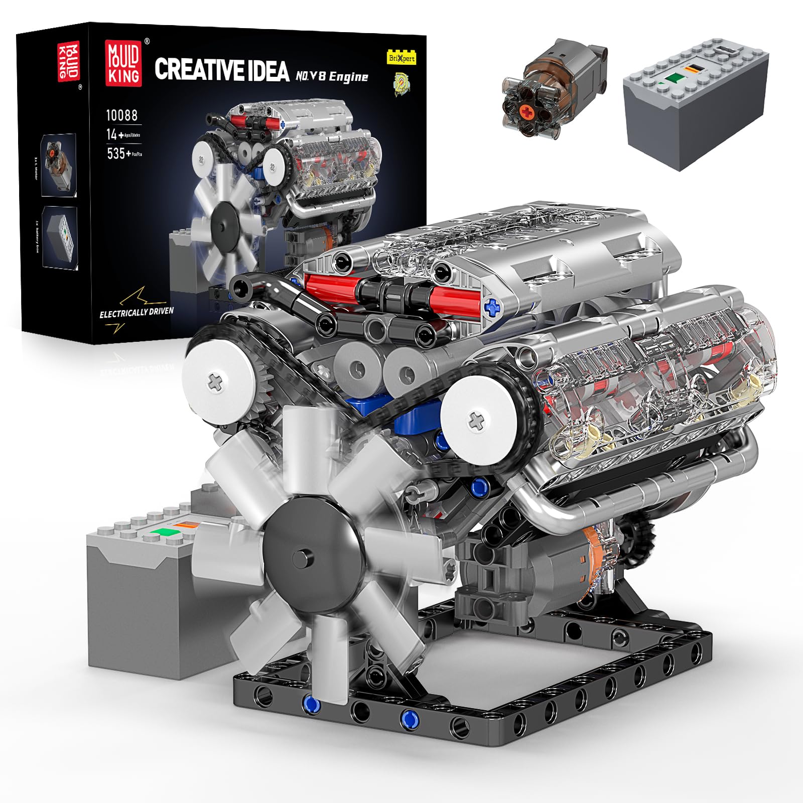 Mould King 10088 V8 Engine Bui - огляд і ціна Model Kit V8