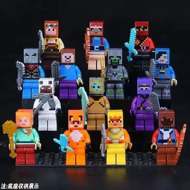 30/60pcs Cartoon Minecraft Bui - огляд і ціна Model Kit Gundam Bandai