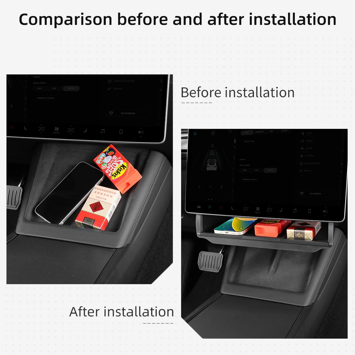 For Tesla Model Y Juniper 2025 - огляд і ціна Model Kit Runner Organizer